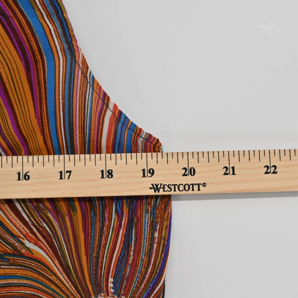 Anthropologie Tiny Sunburst Shift Dress Womens S Blue Cotton Boho Maximalist - Picture 4 of 8